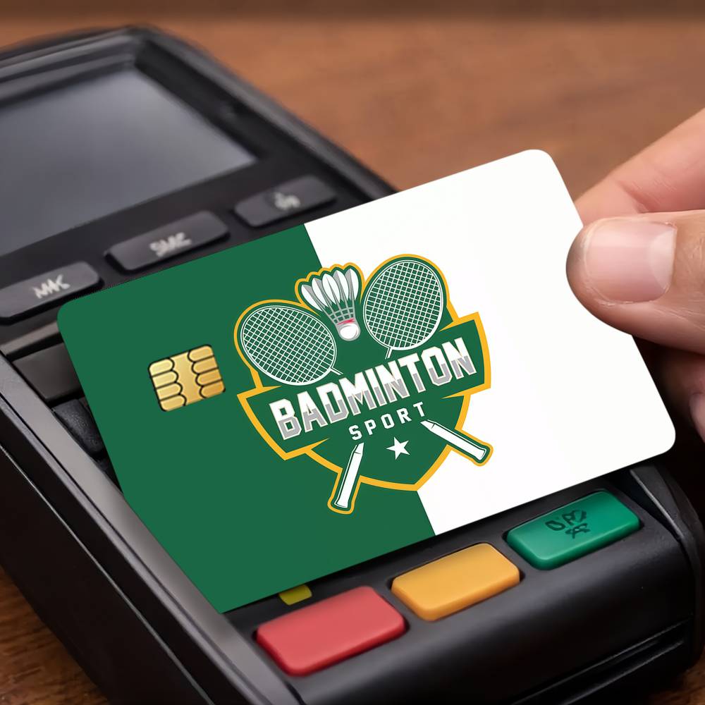 Badminton Logo - 패션 배드민턴 로고 신용 카드 대중