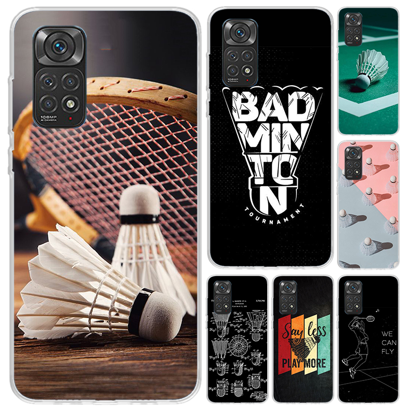 Badminton Logo - 배드민턴 스포츠 폰 케이스 샤오미 레드미