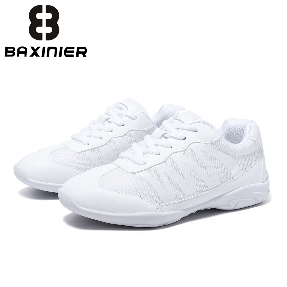 BAXINIER 여아용 흰색 치어리딩 운동화 경량 청소 - Badminton Shoes 리뷰 및 가격