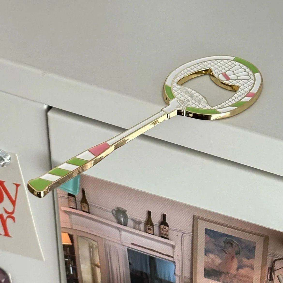 10 Pcs 배드민턴 라켓 모양의 병따개 냉장고 자석, - Badminton Materi 리뷰 및 가격