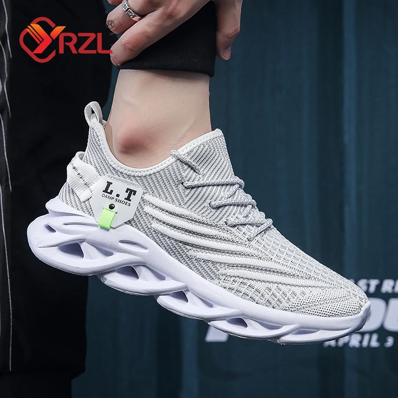 YRZL 남성 스포츠 러닝 블랙 조깅 신발 캐주얼 스니 - Badminton Shoes 리뷰 및 가격